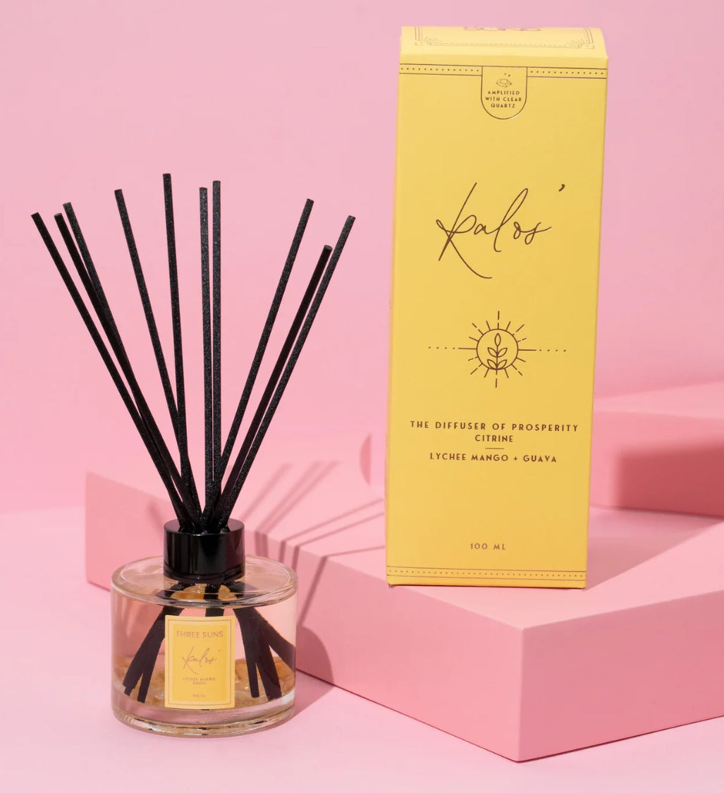 KALOS' | 100ML DIFFUSER OF PROSPERITY | LYCHEE MANGO + GUAVA